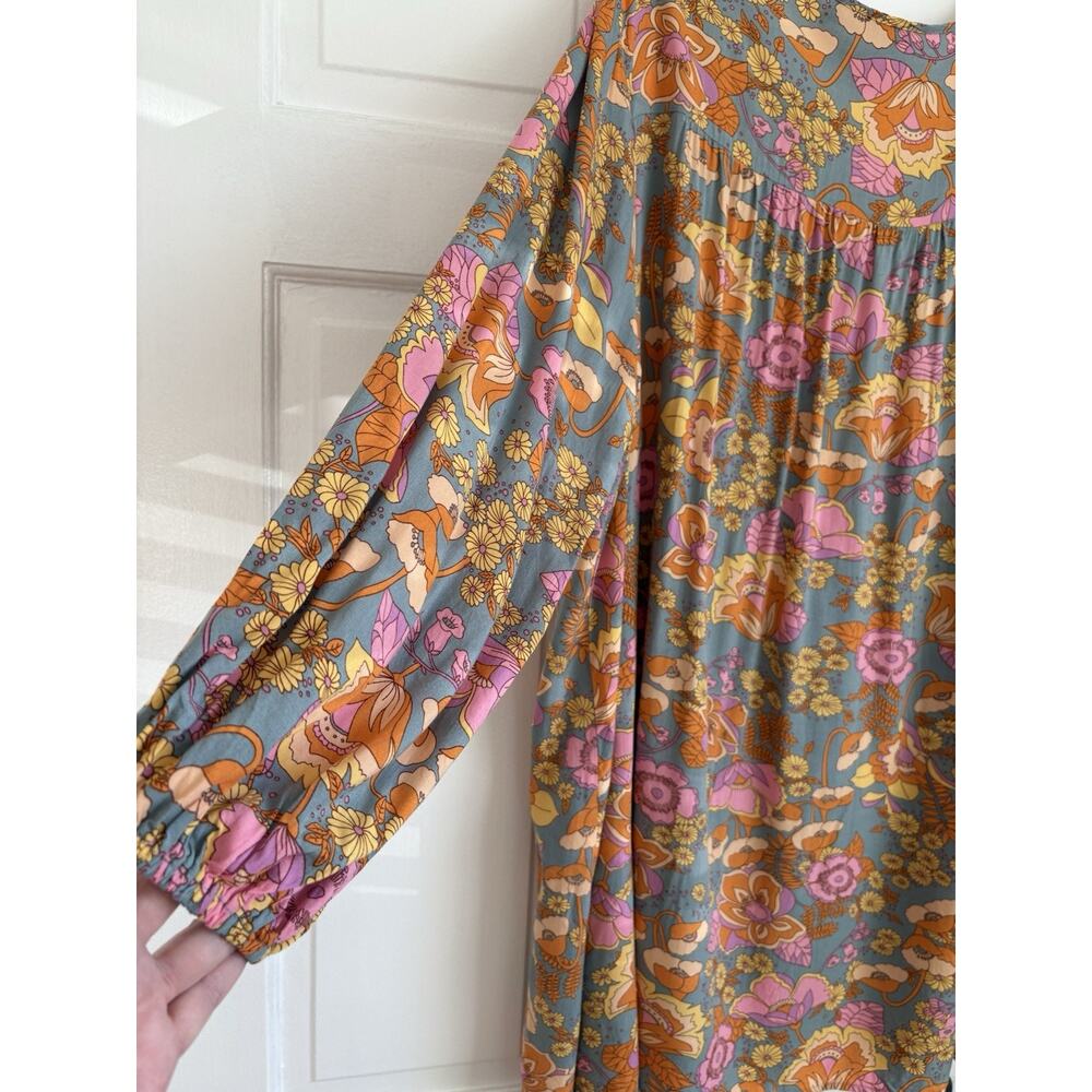 Rusttydustty 2XL Dress Floral Boho Cottagecore Retro Vacation Hippie Chic Whimsy - Picture 11 of 11